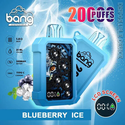 Bang 20000 Puffs Vape 20K Disposable Vape Pen E Cigarette Prefilled 25ml 500mAh Disposable Vape 12 Flavors