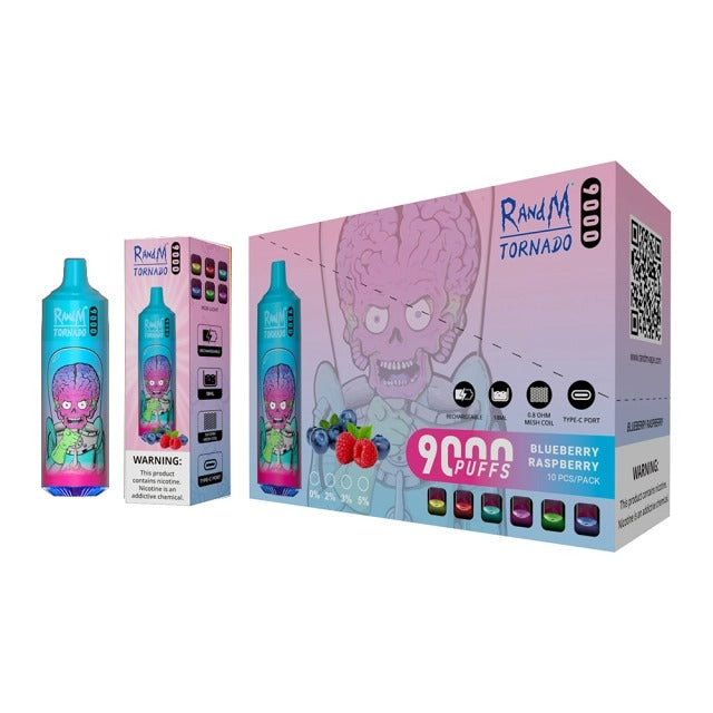 RandM Tornado 9000 Puffs Vape original E Cigarette Bang King Double Crystal 20000 Puffs Vape 20K Disposable Vape Pen E Cigarette Prefilled -850mAh Battery, 14ml E-liquid, Multiple Nicotine 10 Flavors