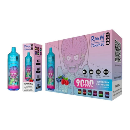 RandM Tornado 9000 Puffs Vape original E Cigarette Bang King Double Crystal 20000 Puffs Vape 20K Disposable Vape Pen E Cigarette Prefilled -850mAh Battery, 14ml E-liquid, Multiple Nicotine 10 Flavors