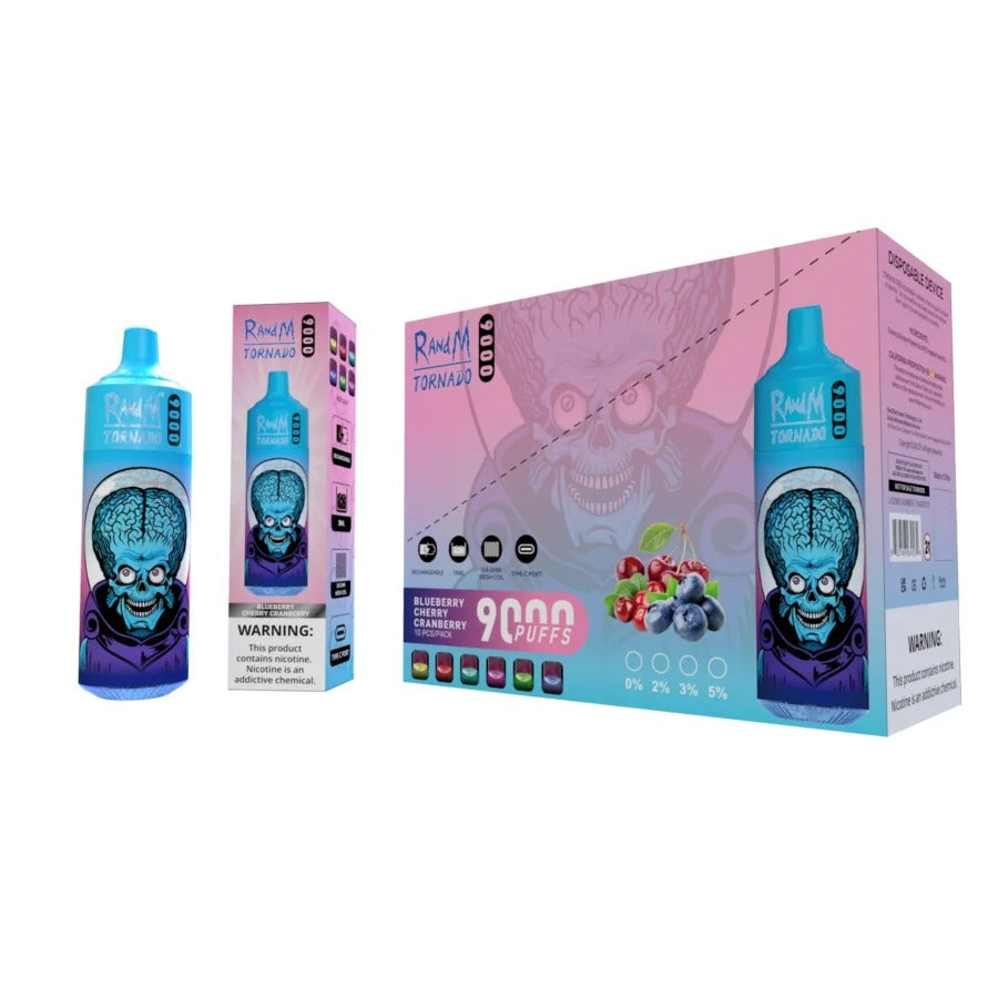RandM Tornado 9000 Puffs Vape original E Cigarette Bang King Double Crystal 20000 Puffs Vape 20K Disposable Vape Pen E Cigarette Prefilled -850mAh Battery, 14ml E-liquid, Multiple Nicotine 10 Flavors