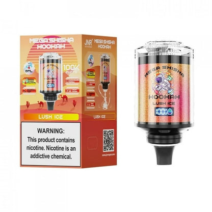 JNR Mega Shisha Hookah 100000 Puffs 100K Disposable Vape Pen E Cigarette Prefilled 60ml 2200mAh