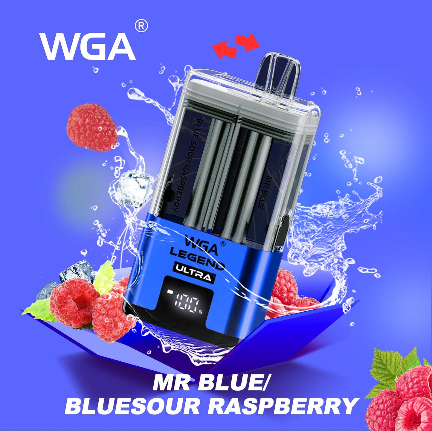 WGA 30000 Puffs Dual Flavors Disposable Vape   20ml+2ml  650mAh 15 flavors