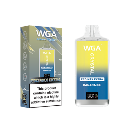 WGA Crystal Pro Max Extra 15000  Puffs Disposable Vape-650mAh Battery, 25ml E-liquid, Multiple Nicotine 15 Flavors