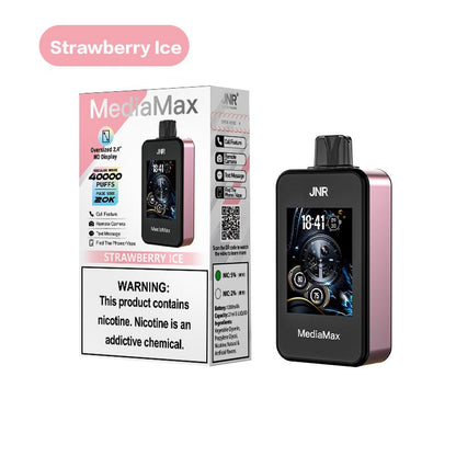 JNR Media Max 40000 Puffs 5% Nicotine Disposable Vape 21ml 1000mAh 16 Flavors