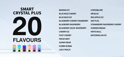 WGA Crystal Plus 16000 Puffs Disposable Vape 27ml 650mAh 12 Flavors