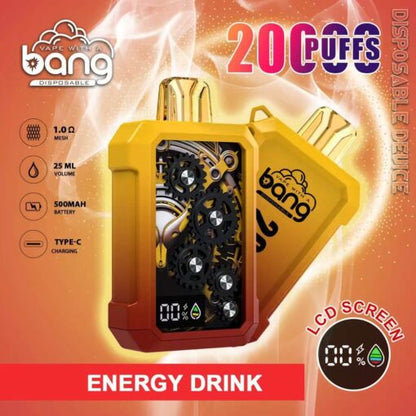 Bang King Double Crystal 20000 Puffs Vape 20K Disposable Vape Pen E Cigarette Prefilled 25ml 650mAh