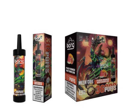 Bang 36000 Puffs Disposable Vape -650mAh Battery, 40ml E-liquid, Multiple Nicotine 12 Flavors