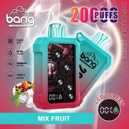 Bang Vape 20000Puffs Wholesale Electronic Cigarette Vape Bang King  20K Desechables Disposable Vape-500mAh Battery, 25ml E-liquid, Multiple Nicotine 12 Flavors