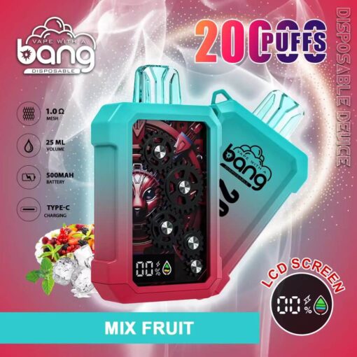 Bang 20000 Puffs Vape 20K Disposable Vape Pen E Cigarette Prefilled 25ml 500mAh Disposable Vape 12 Flavors
