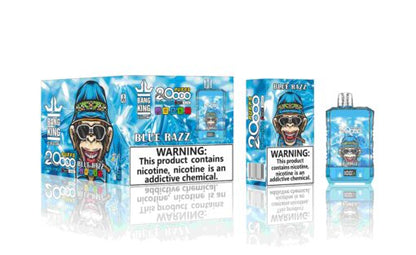 Bang King Box Double Crystal 20000 Puff 20k Display Screen Disposable Electronic Cigarette Vape-850mAh Battery, 40ml E-liquid, Multiple Nicotine 12 Flavors