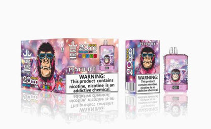 Bang King Box Double Crystal 20000 Puff 20k Display Screen Disposable Electronic Cigarette Vape-850mAh Battery, 40ml E-liquid, Multiple Nicotine 12 Flavors