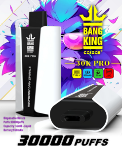 Bang King Colloor 30000 Puffs Vape 30K Disposable Vape Pen E Cigarette Prefilled 36ml 550mAh