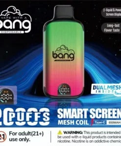 Bang King Box Double Crystal 20000 Puff 20k Display Screen Disposable Electronic Cigarette Vape-850mAh Battery, 40ml E-liquid, Multiple Nicotine 12 Flavors