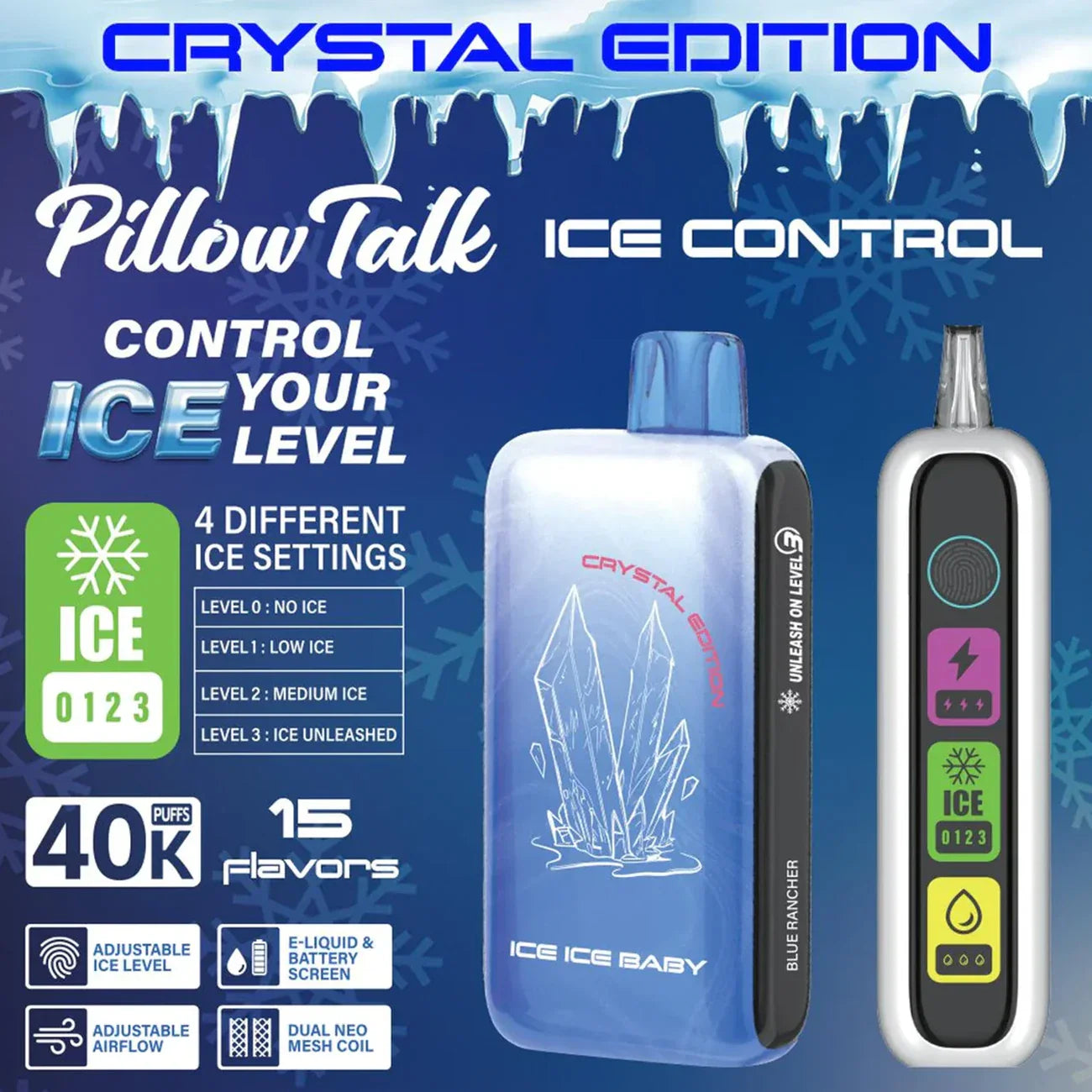 Pillow Talk Ice Control IC40000 Disposable Vape - Crystal Edition