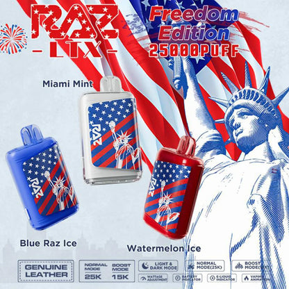 Raz LTX 25000 Puffs Disposable Vape – Freedom Edition