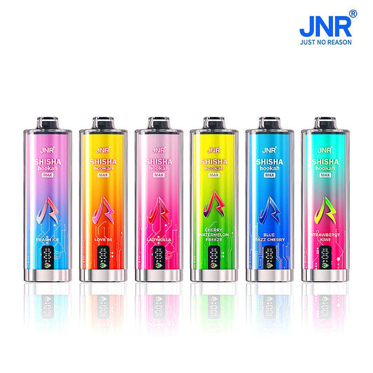 JNR Shisha Max 22000 22K Puffs Original DTL Disposable Vape Pen-850mAh Battery, 40ml E-liquid, Multiple Nicotine 12 Flavors