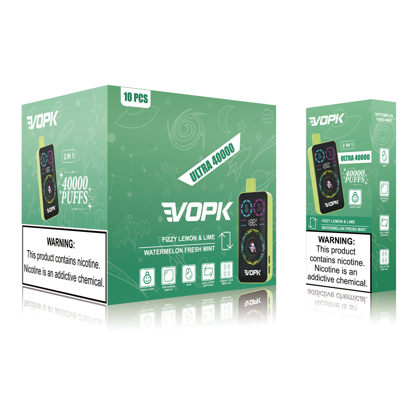 VOPK ULTRA 40000 Puffs Double Taste Disposable Vape – Advanced Features for Maximum Enjoyment
