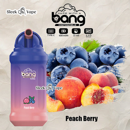 Bang King 12000 Puffs Disposable Vape(0% to 5% Nicotine)- 23ml E-Liquid, 850mAh Battery 20 Flavors