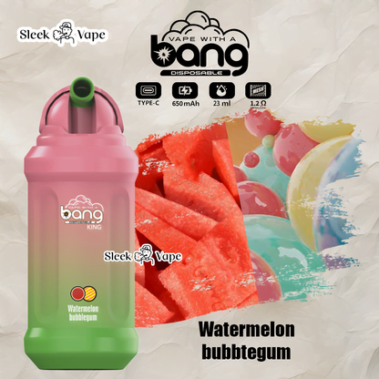 Bang King 12000 Puffs Disposable Vape(0% to 5% Nicotine)- 23ml E-Liquid, 850mAh Battery 20 Flavors