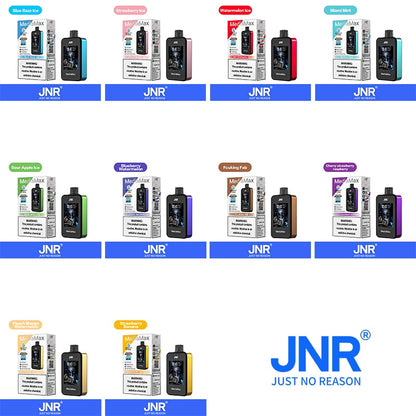 JNR Media Max 40000 40K Puffs Smoke Latest Original Intelligent Disposable Vape-1000mAh Battery,21ml E-liquid, Multiple Nicotine 10 Flavors