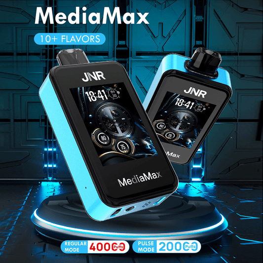 JNR Media Max 40000 40K Puffs Smoke Latest Original Intelligent Disposable Vape-1000mAh Battery,21ml E-liquid, Multiple Nicotine 10 Flavors