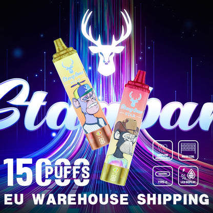 Fumot Tornado 15000 Puff Disposable Vape-750mAh battery, 22ml E-liquid,Multiple Nicotine 10 Flavors