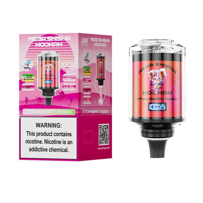 JNR Mega Shisha Hookah 100K Disposable Vape 60ml 2% (Box of 4) 12 Flavors