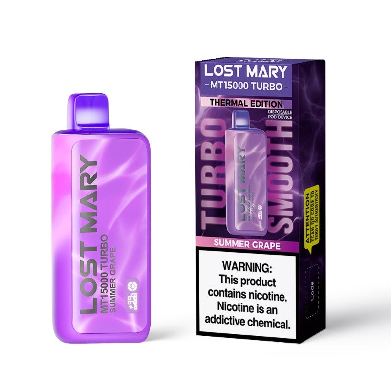 Disposable Vape 15000 Puffs - Lost Mary MT15000 Turbo (5% Nic) | Dual Mesh Coil