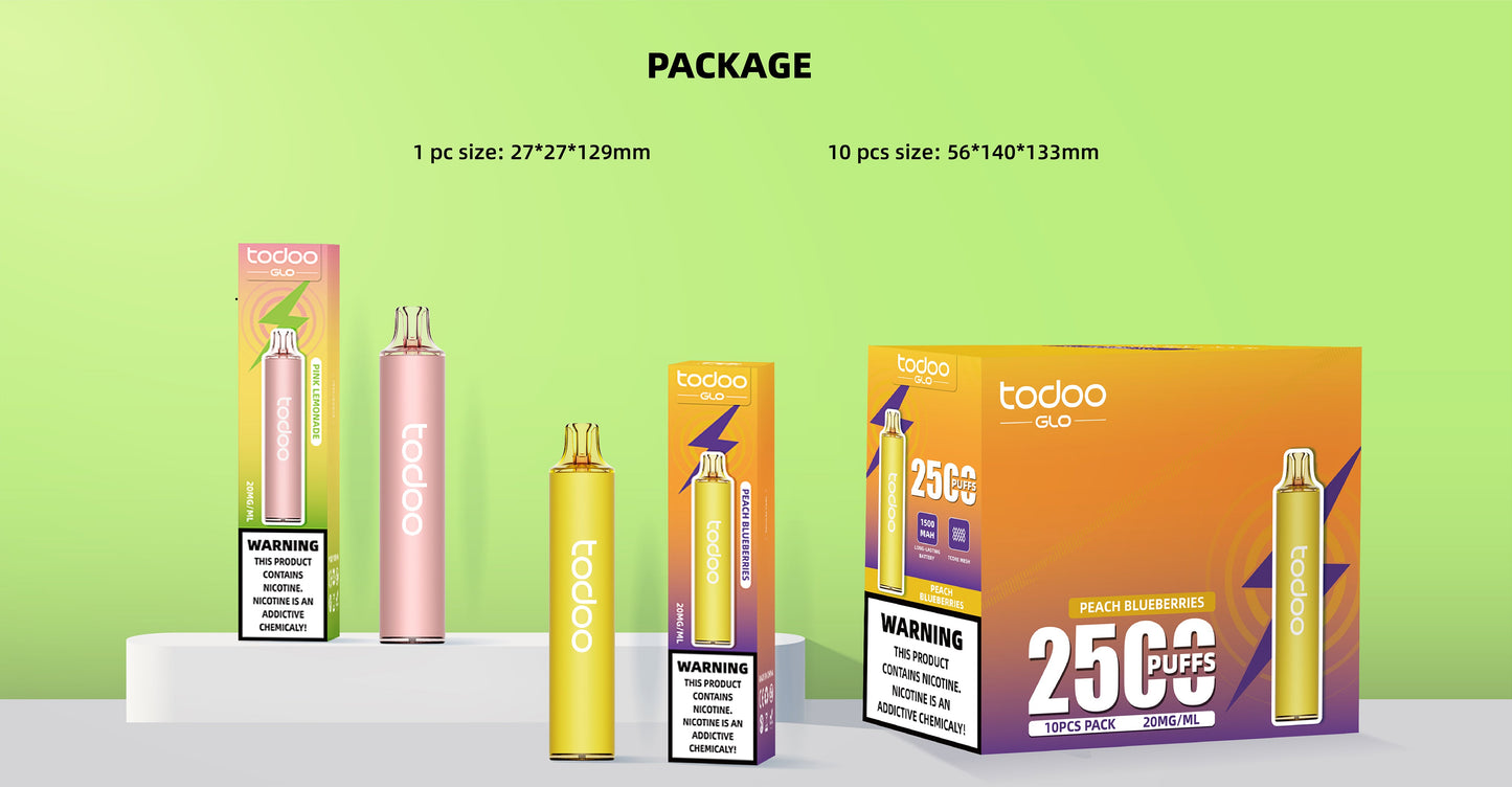 TODOO GLO 2500 Puffs Disposable Vape Wholesale