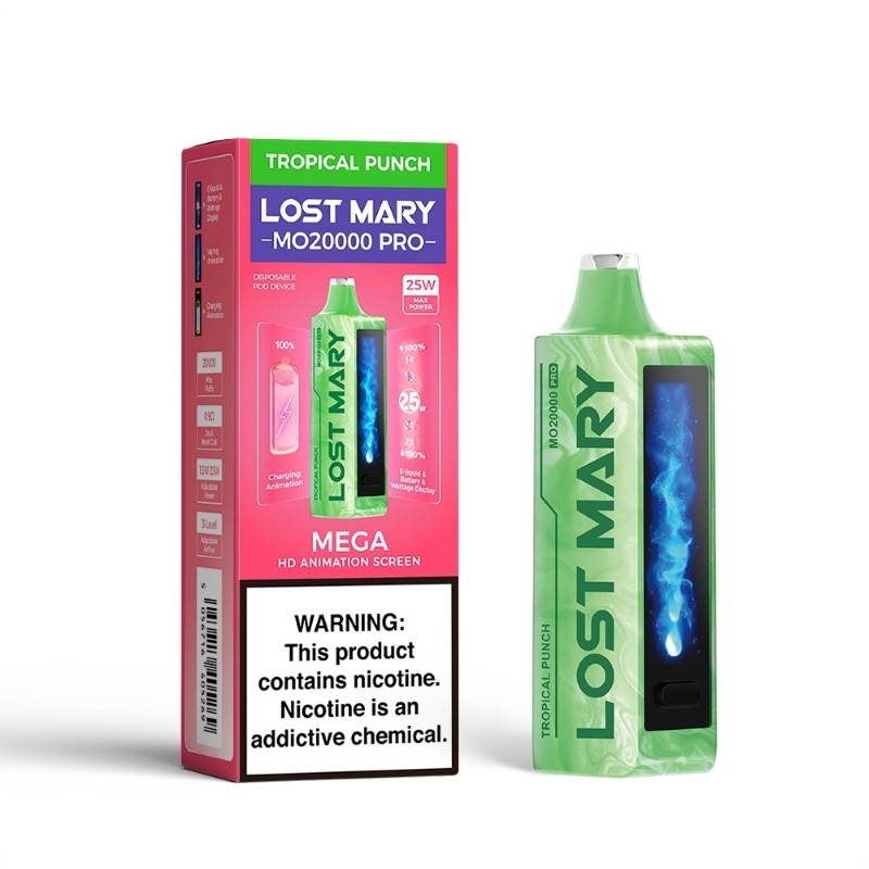 Disposable Vape 20000 Puffs - Lost Mary MO20000 Pro (5% Nic) | Dual Mesh Coil