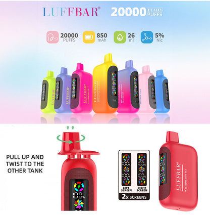 LUFFBAR Dually 20000 Puffs Disposable Vape Wholesale