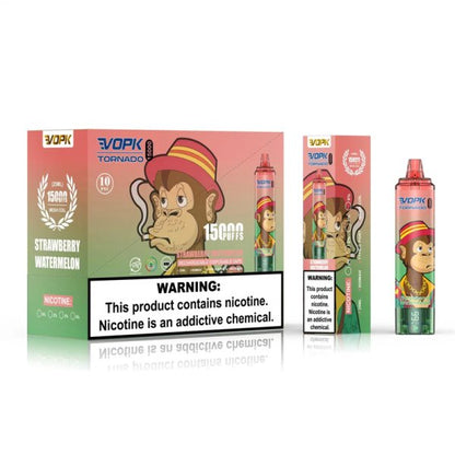 Vopk Tornado 15000 Puffs 850mah Prefilled Electronic Cigarette Disposable Vape 15000 Puff Tornado