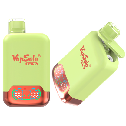VapSolo Twins 20K Puffs Disposable Vape | Dual Flavors,Airflow Control,Smart Display Screen