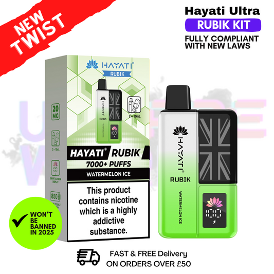 Watermelon ICE Hayati Rubik 7000 Puff 7K Bar