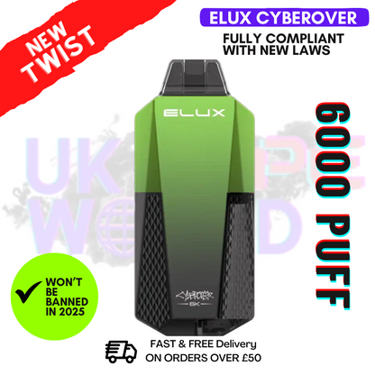 Watermelon ICE Elux CyberOver 6000 Puff 6K Kit