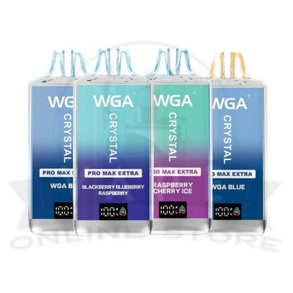WGA Crystal Pro Max Extra 15000 Puffs Disposable Vape-2ml E-liquid, Multiple Nicotine 28 Flavors