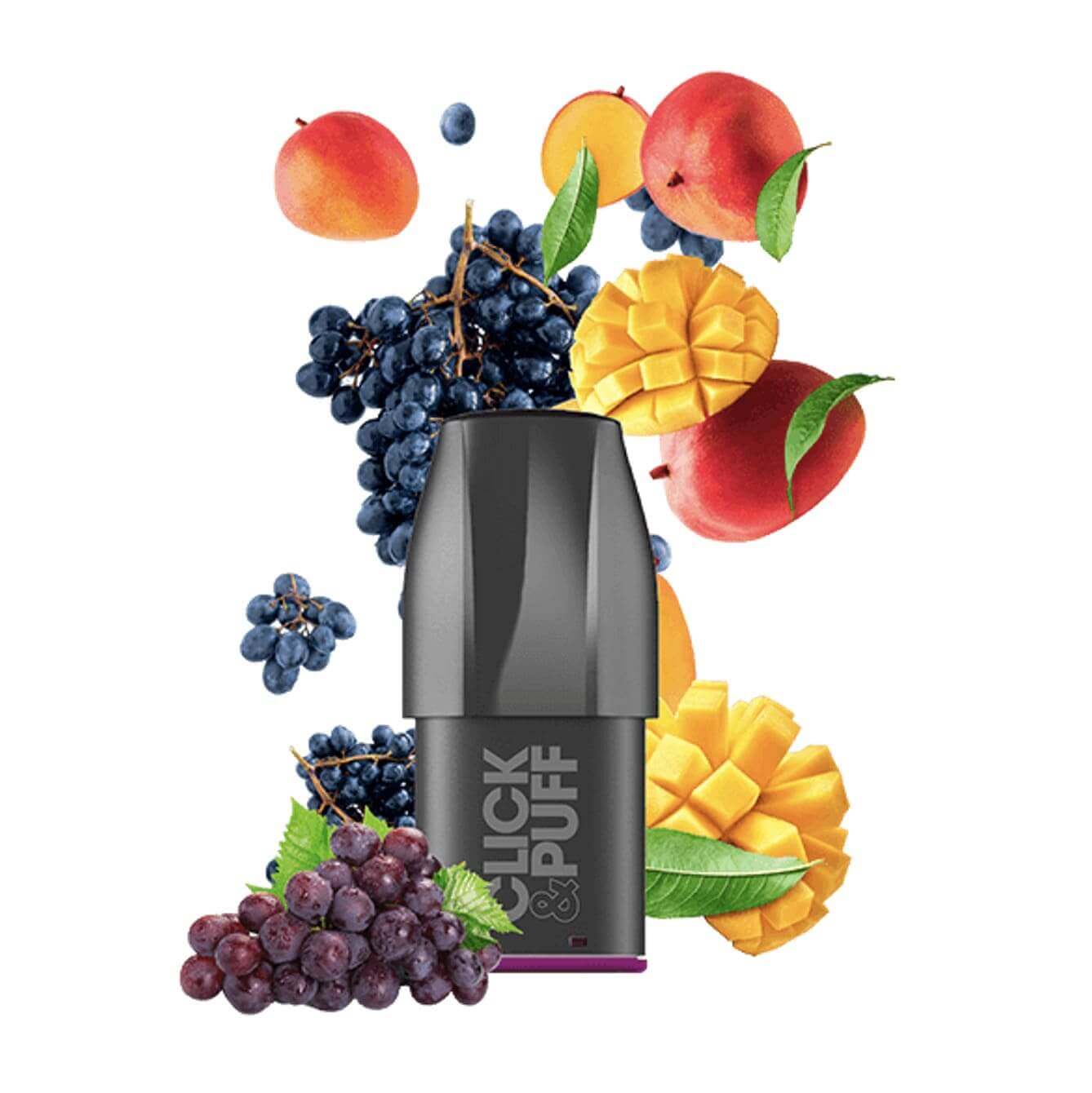 X-BAR Click & Puff - Pack de 2 Cartouches 2ml 650 Puffs