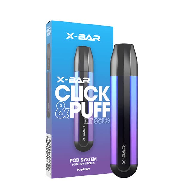 X-BAR Click & Puff Solo - Batterie Rechargeable 500mAh (Sans Cartouche)